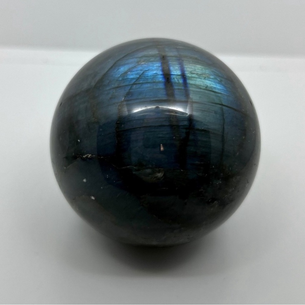 NWOT - Labradorite Crystal Sphere - Blue Flash